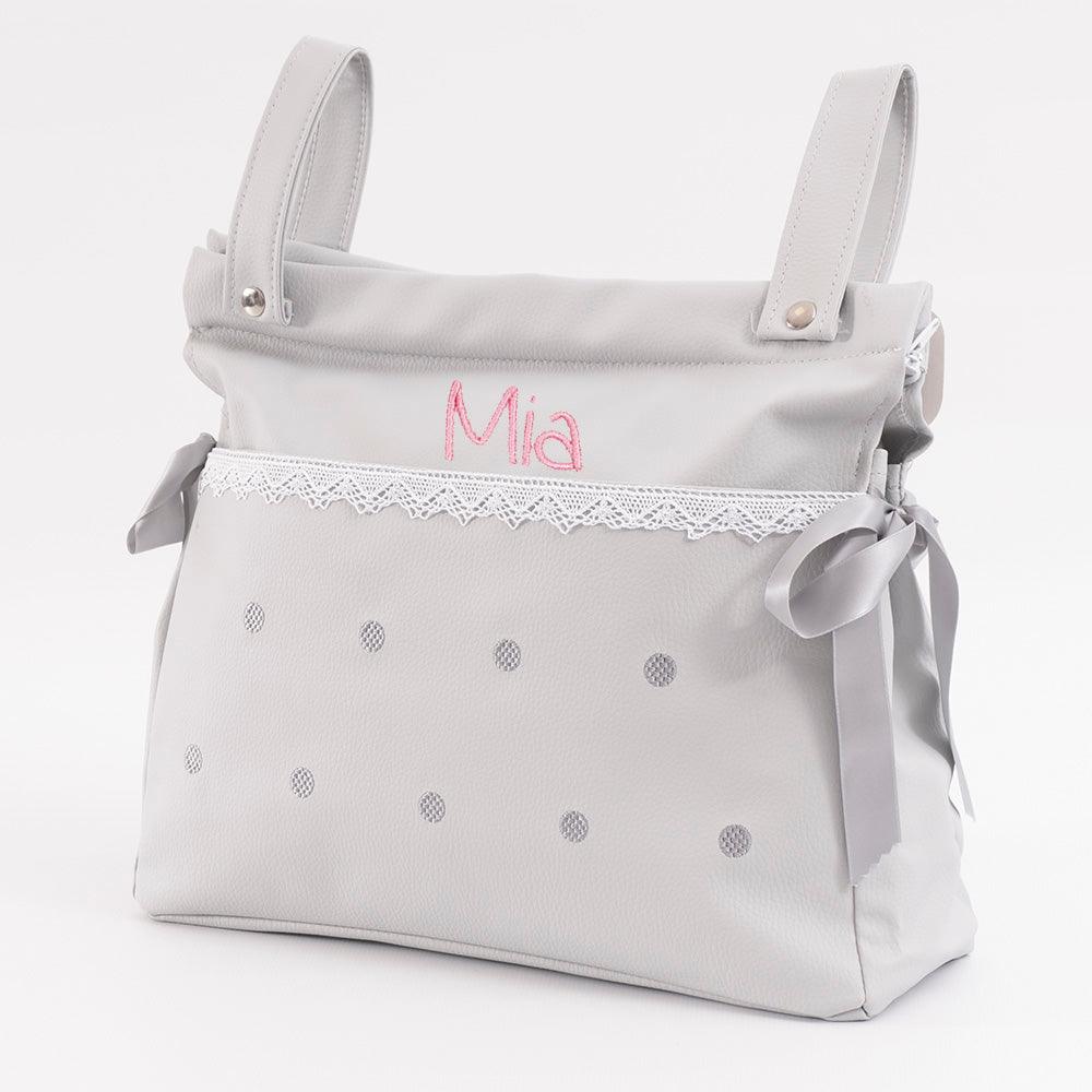 Bolso Panera Carro Bebé Andumodin Polipiel Levante Gris - Nanetes #
